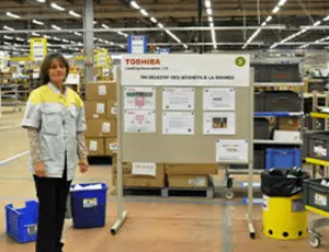 L'audit des bacs de tri confié aux opérateurs chez Toshiba TEC