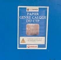 Signalisation pour faciliter le tri, papier genre calque du CTP