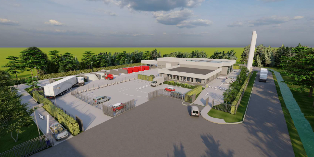 Image crée Déchetterie de Saclay vue de haut