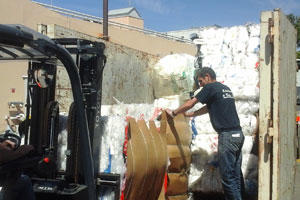 Veolia collecte le PSE de l’hypermarché E.Leclerc en même temps que le plastique et le carton.