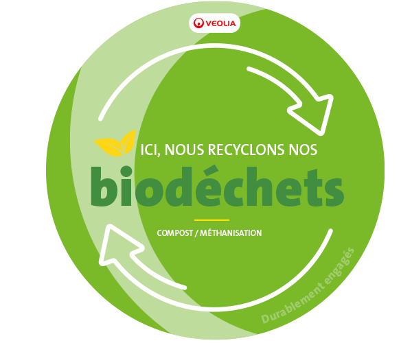 Veolia déploie le programme « Ici nous recyclons nous biodéchets » auprès des restaurants et métiers de bouche qui optent pour un abonnement au service de collecte spécifique.